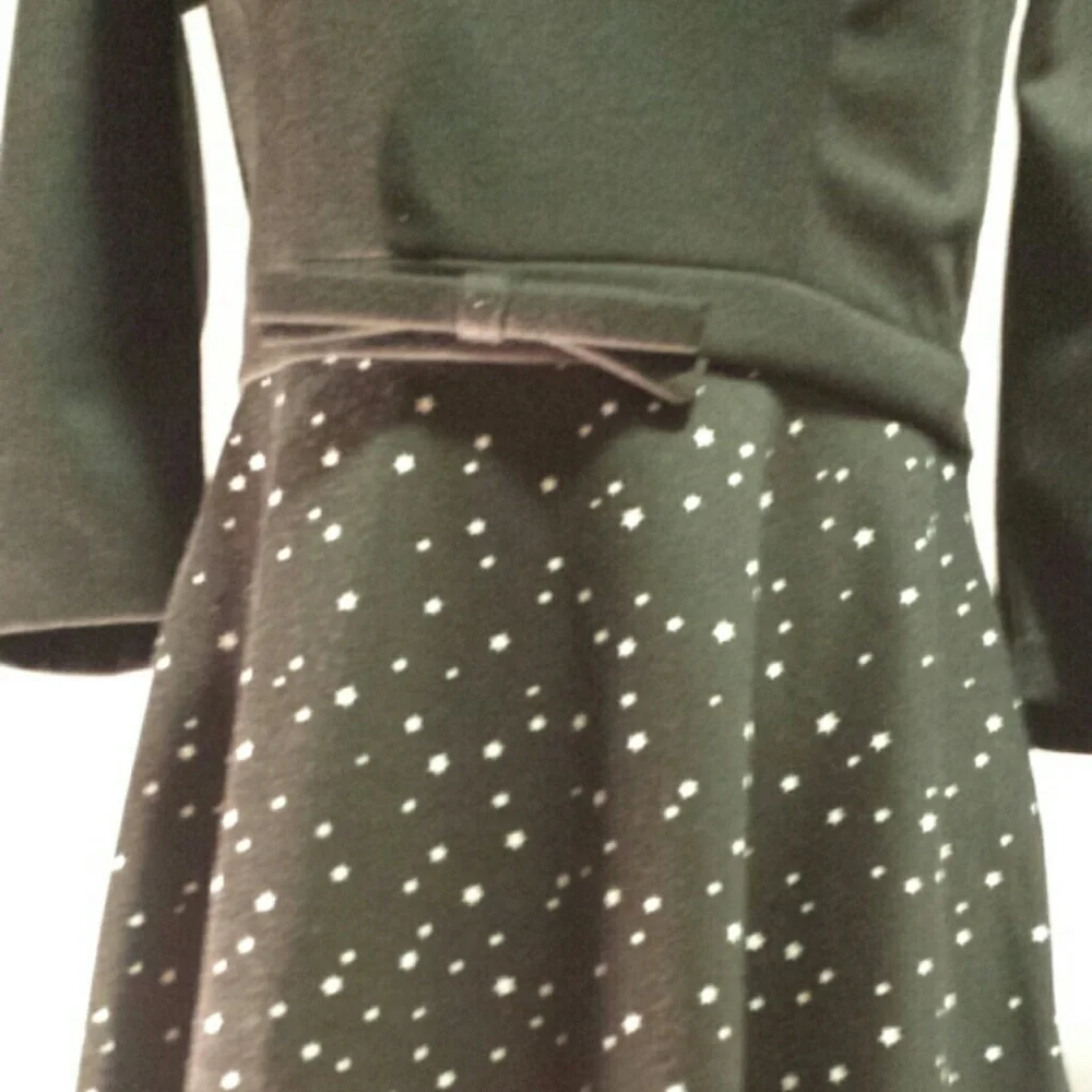 Lauren ConradBlack & White Dress Fit & Flare Dress - Picture 2 of 5